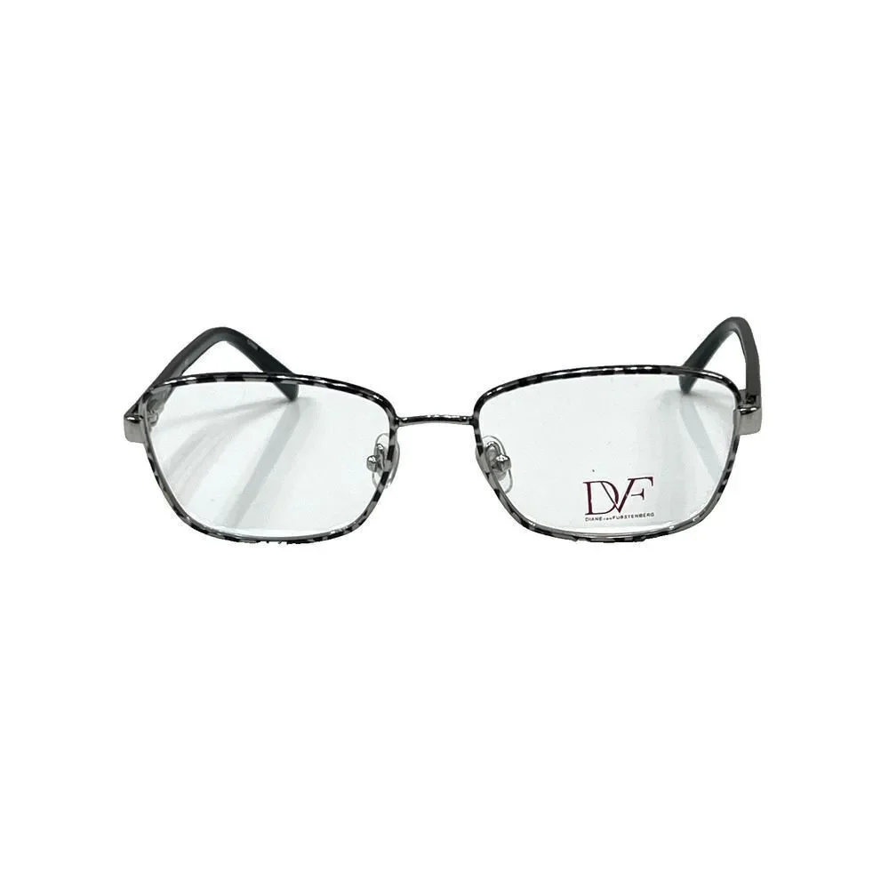 NEW Diane von Furstenberg DVF 8052 001 Marbled Gray Eyeglasses Frames 52-17-135